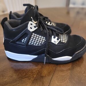 Nike Air Jordan 4 retro "White" thunder Jordan Black and White Sneakers